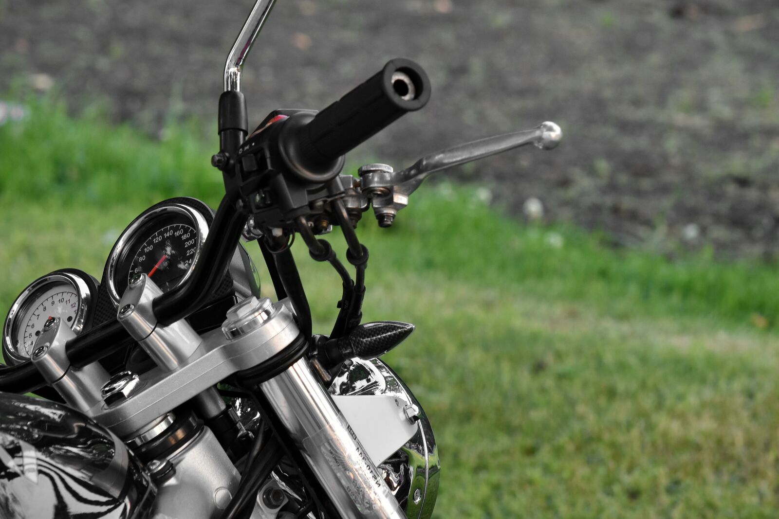 Nikon D5500 sample photo. Gauge, motorcycle, speedometer, steering photography