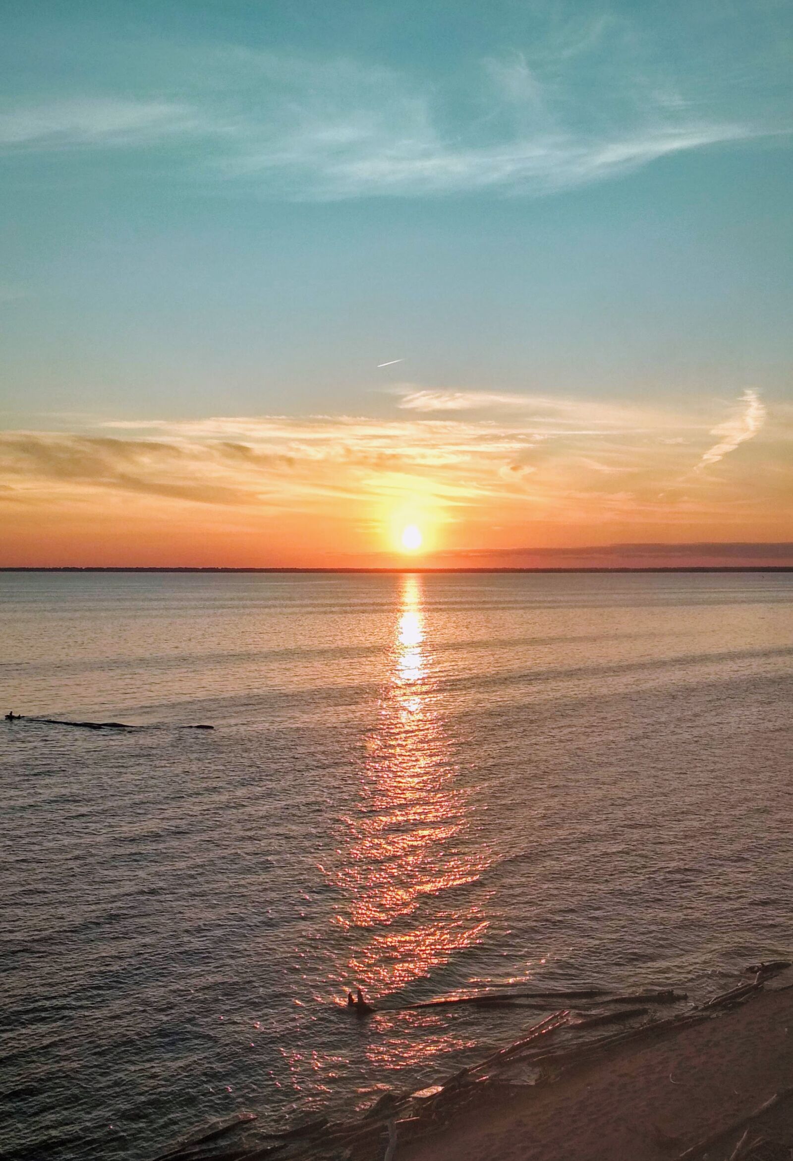 Xiaomi Redmi 4X sample photo. Sunset, horizon, sea photography