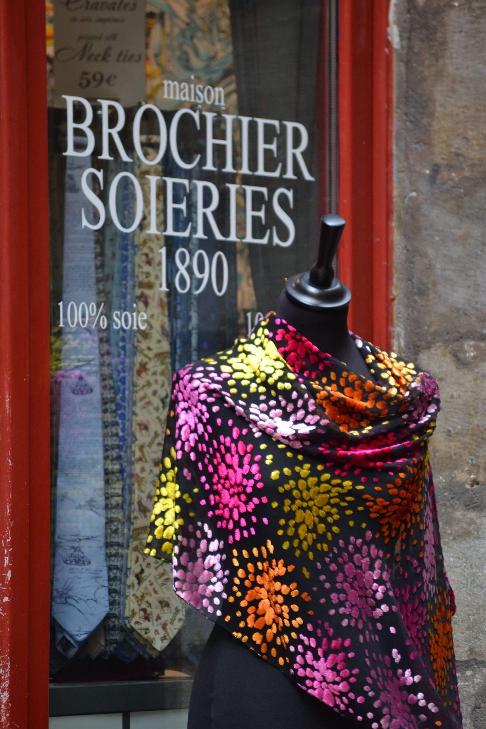 Nikon D3100 sample photo. Silk, lyon, shop photography