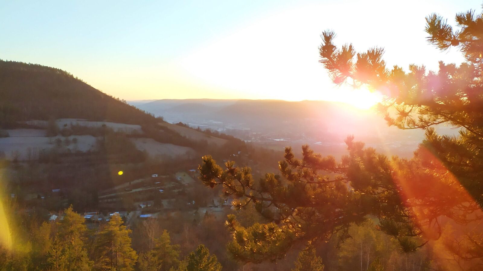 Xiaomi Redmi Note 7 sample photo. Sunset, jena, january photography