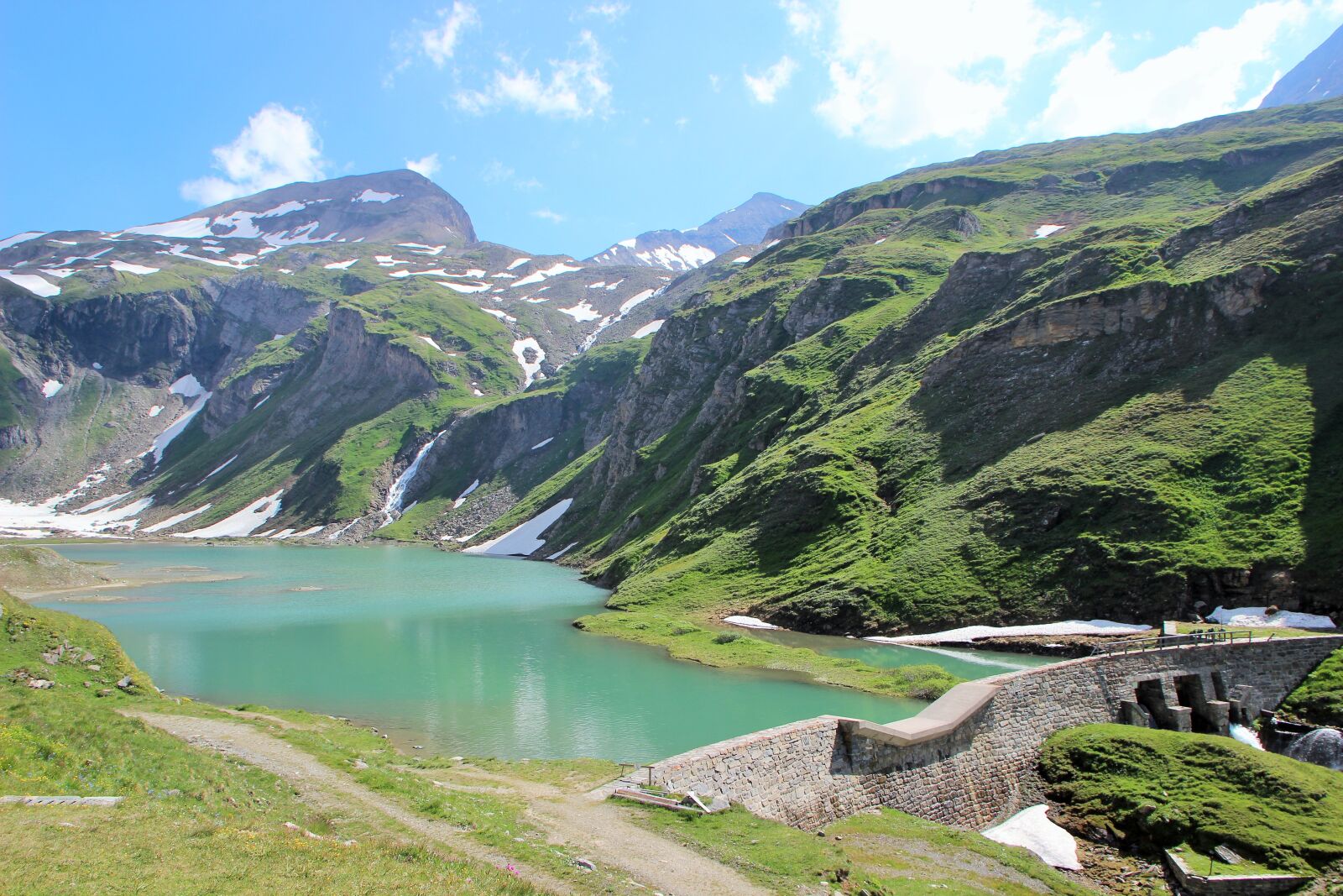 Canon EOS 600D (Rebel EOS T3i / EOS Kiss X5) sample photo. Hochlapenstrasse, dam, mountains photography