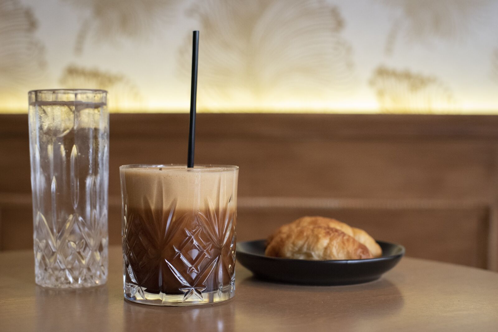 Nikon D750 sample photo. Coffee, croissan, morning photography