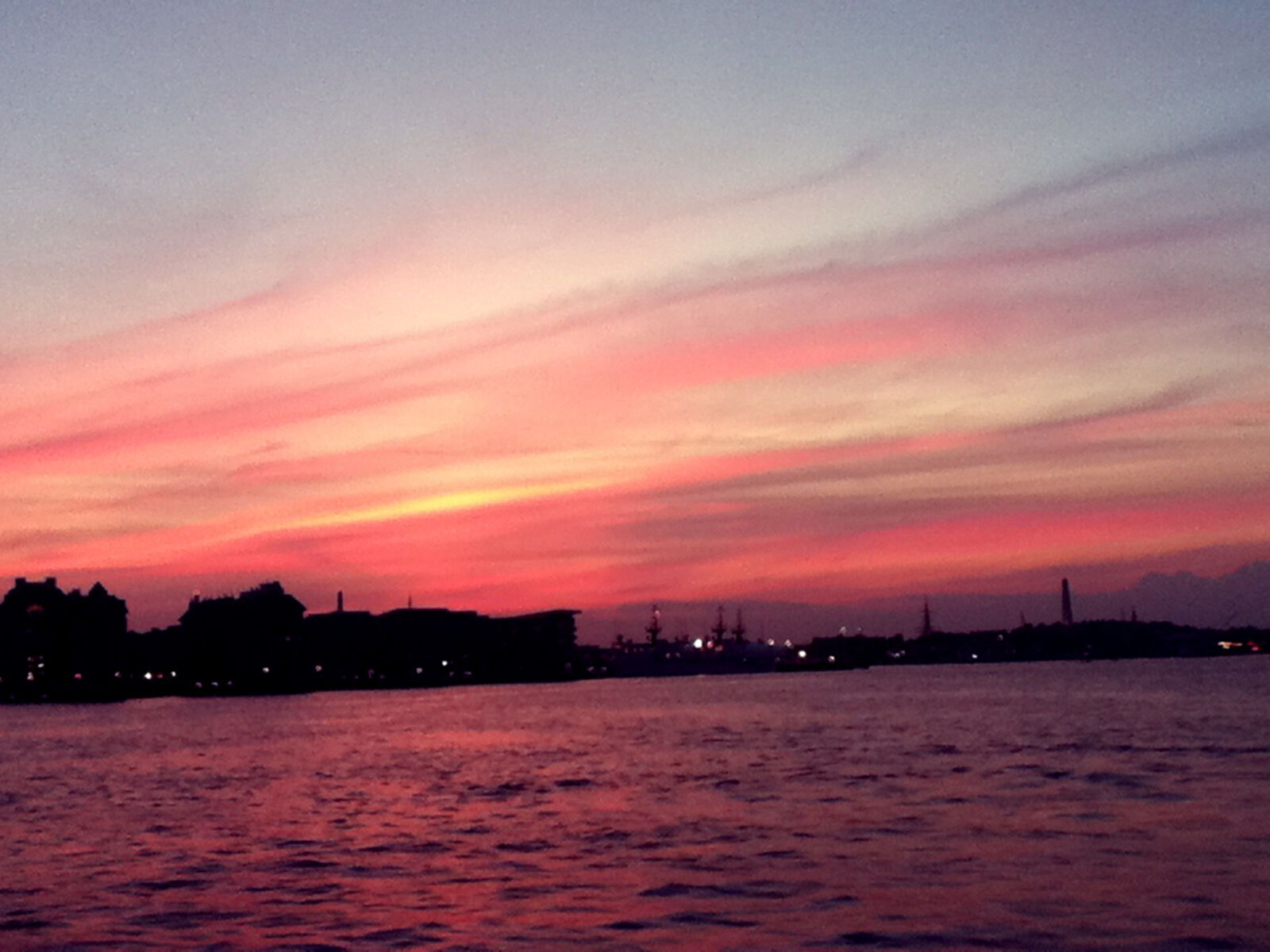 Apple iPod touch sample photo. Ocean, reflection, sunset, water photography