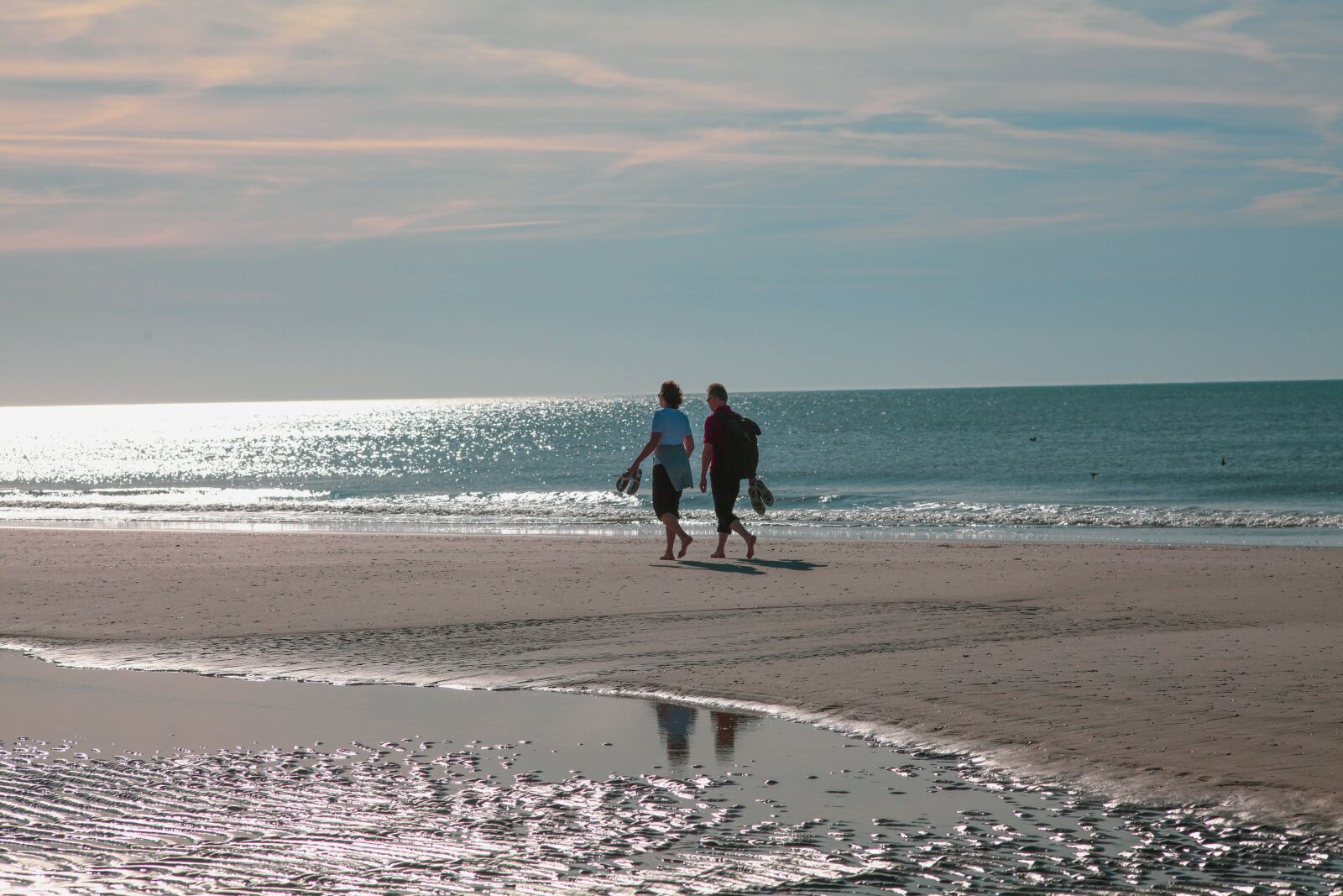 Canon EOS 5D Mark II sample photo. North sea, pair, beach photography