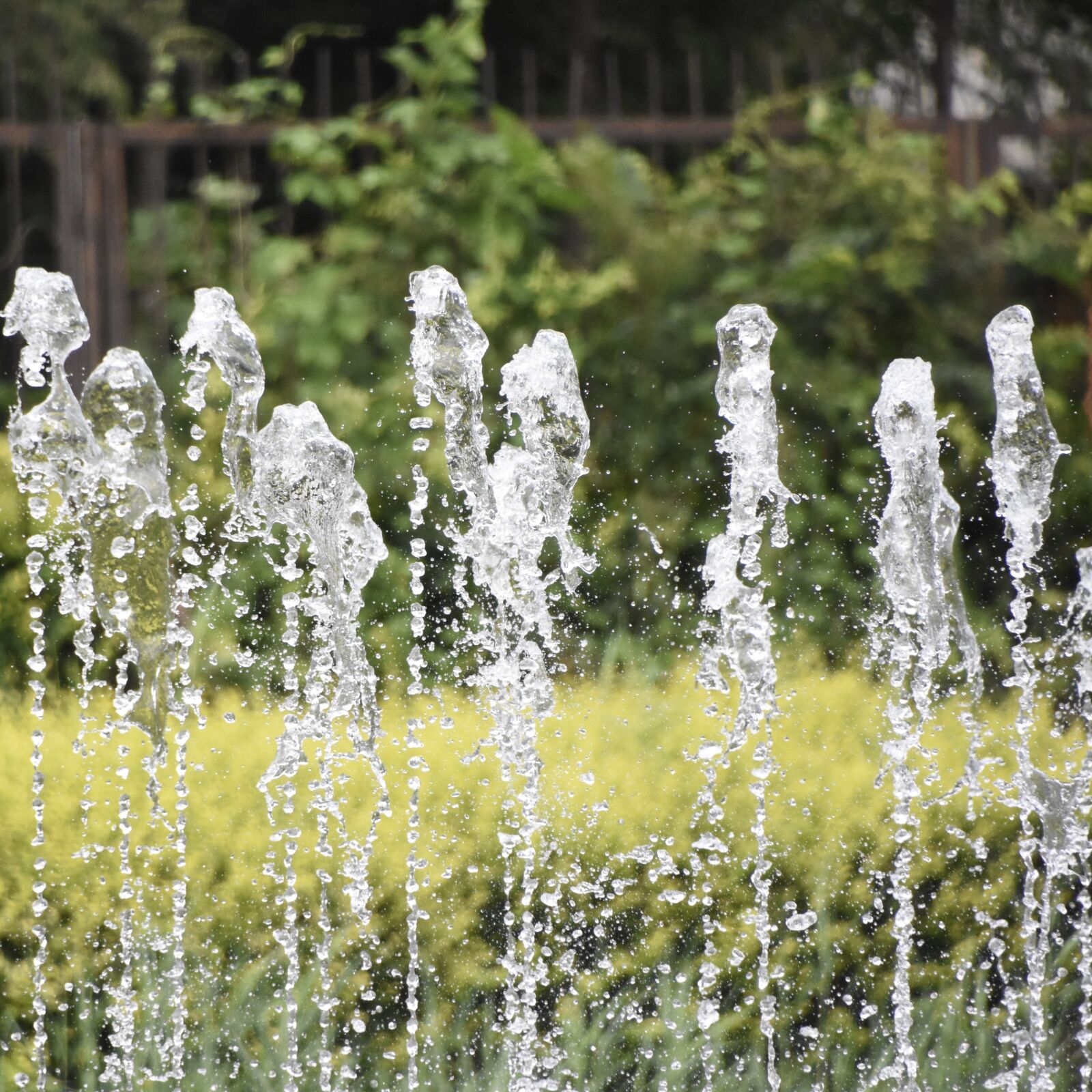 Nikon D7200 sample photo. Fountain, water drops, close-up photography