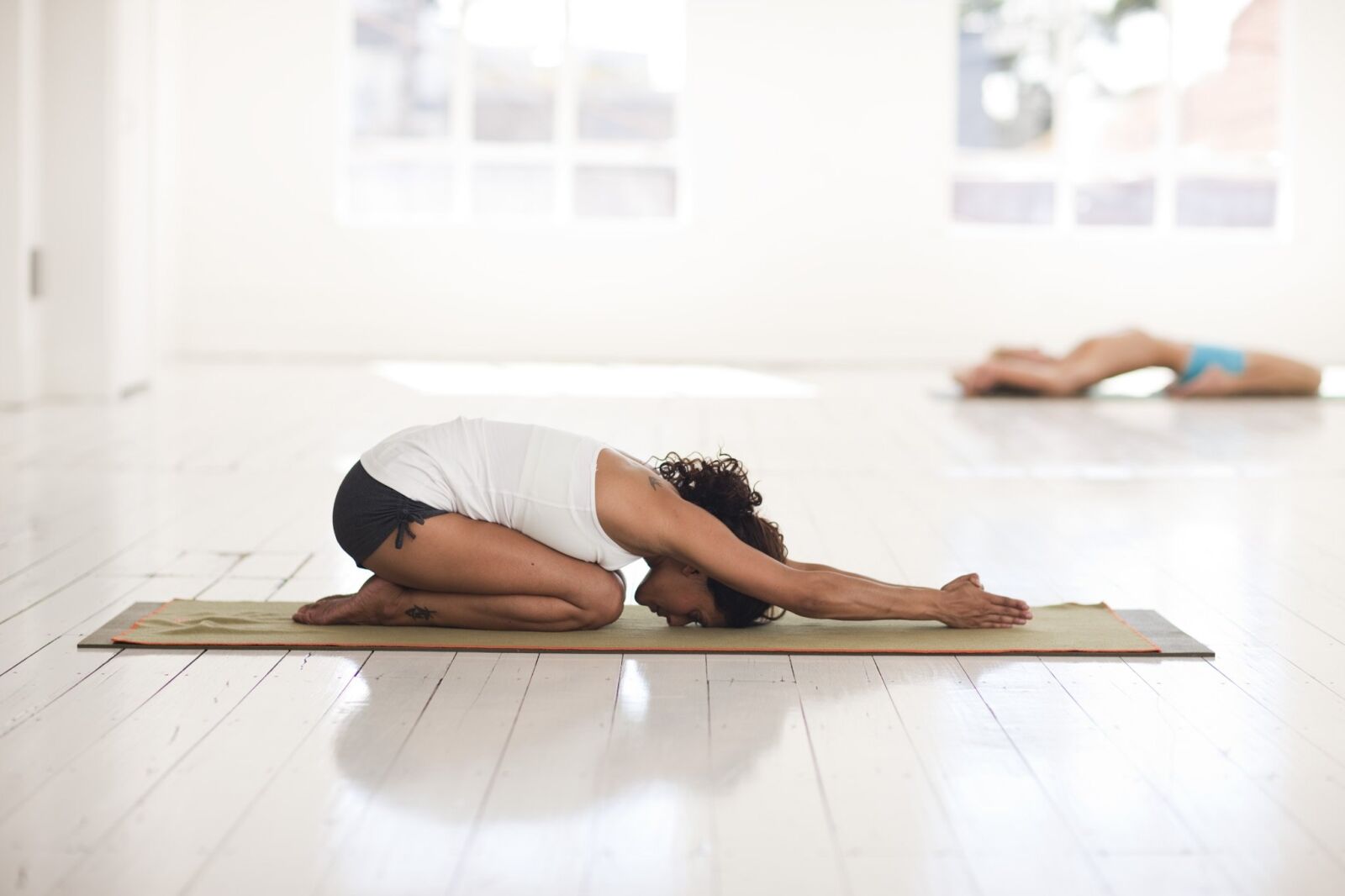 Canon EOS-1Ds Mark III sample photo. Yoga, childs pose, asana photography