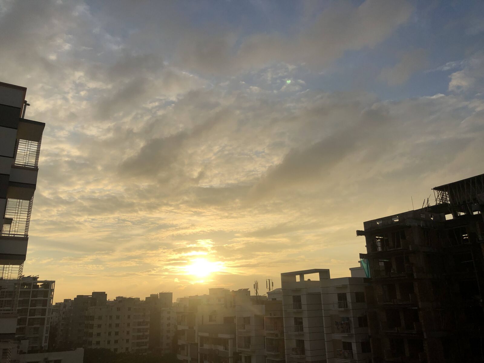 Apple iPhone 8 sample photo. Sky, dhaka, sunset photography