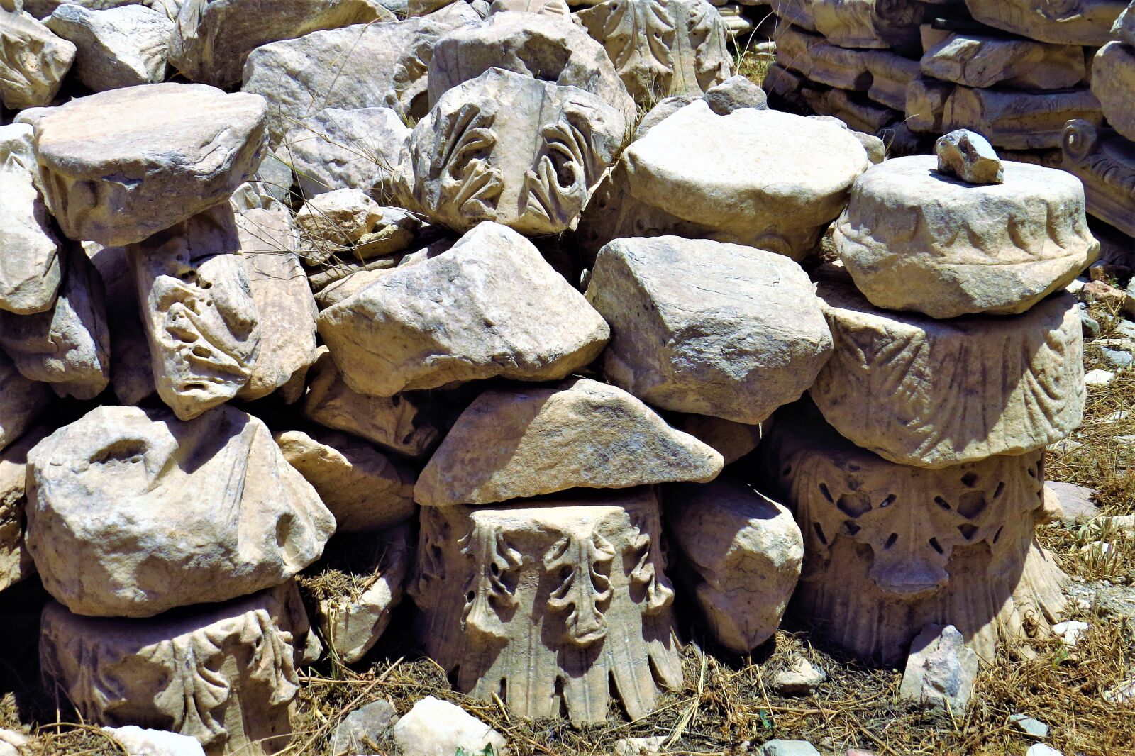 Canon PowerShot SX50 HS sample photo. The stones, antique, greek photography