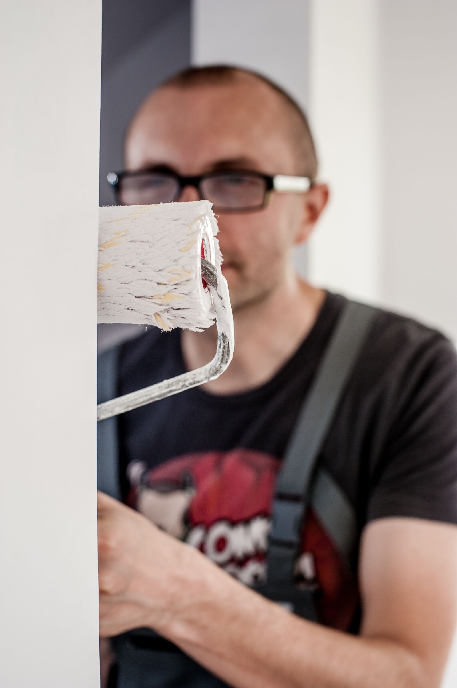 Nikon D700 sample photo. Painter, painting, employee photography