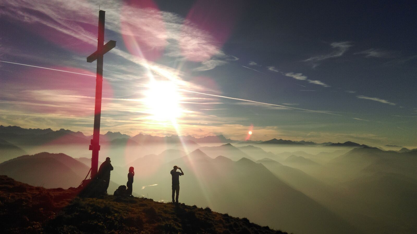 HTC ONE MINI 2 sample photo. Summit, mountains, camaraderie photography