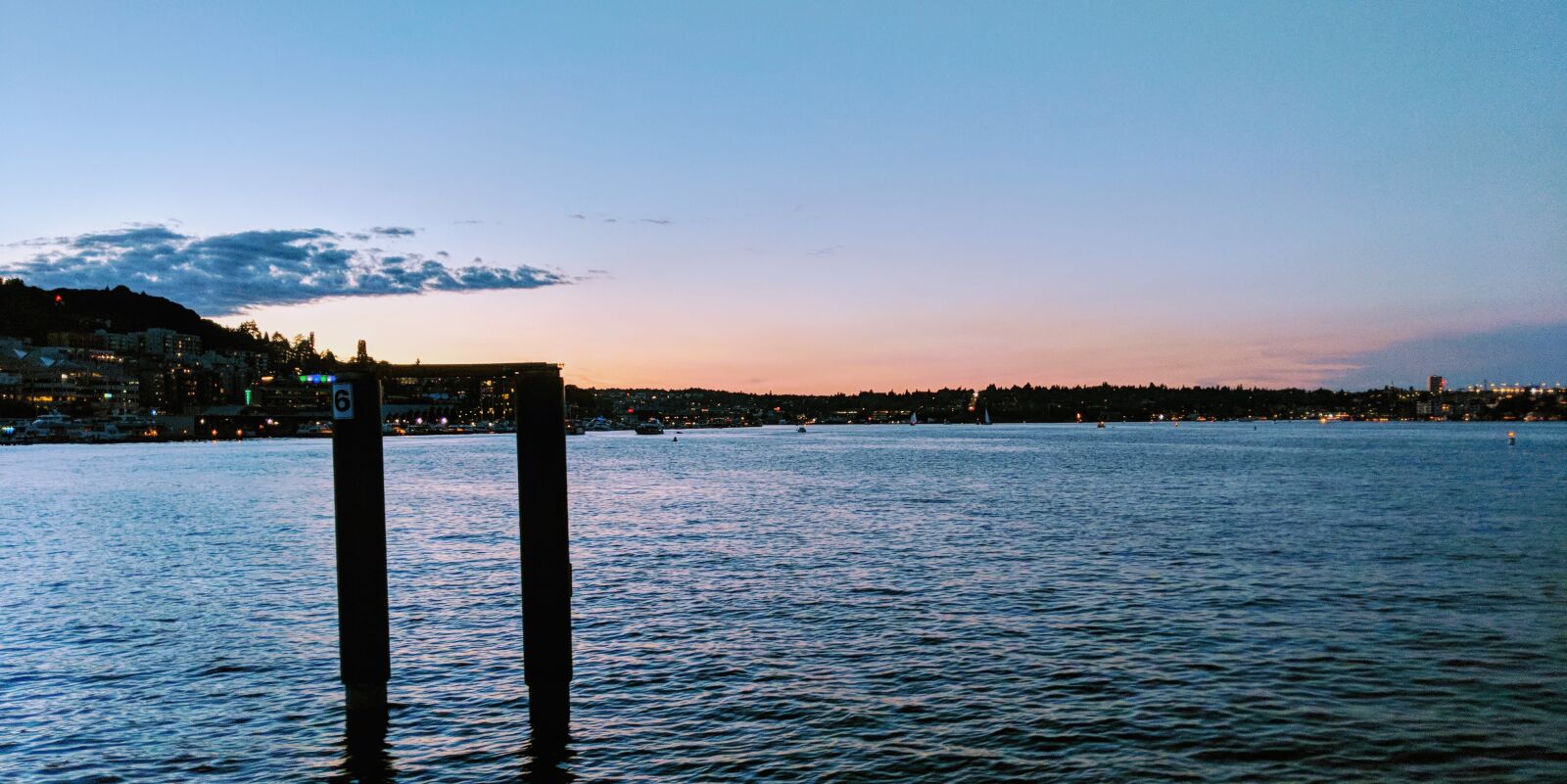 Google Pixel 2 sample photo. Lake, sunset, water photography