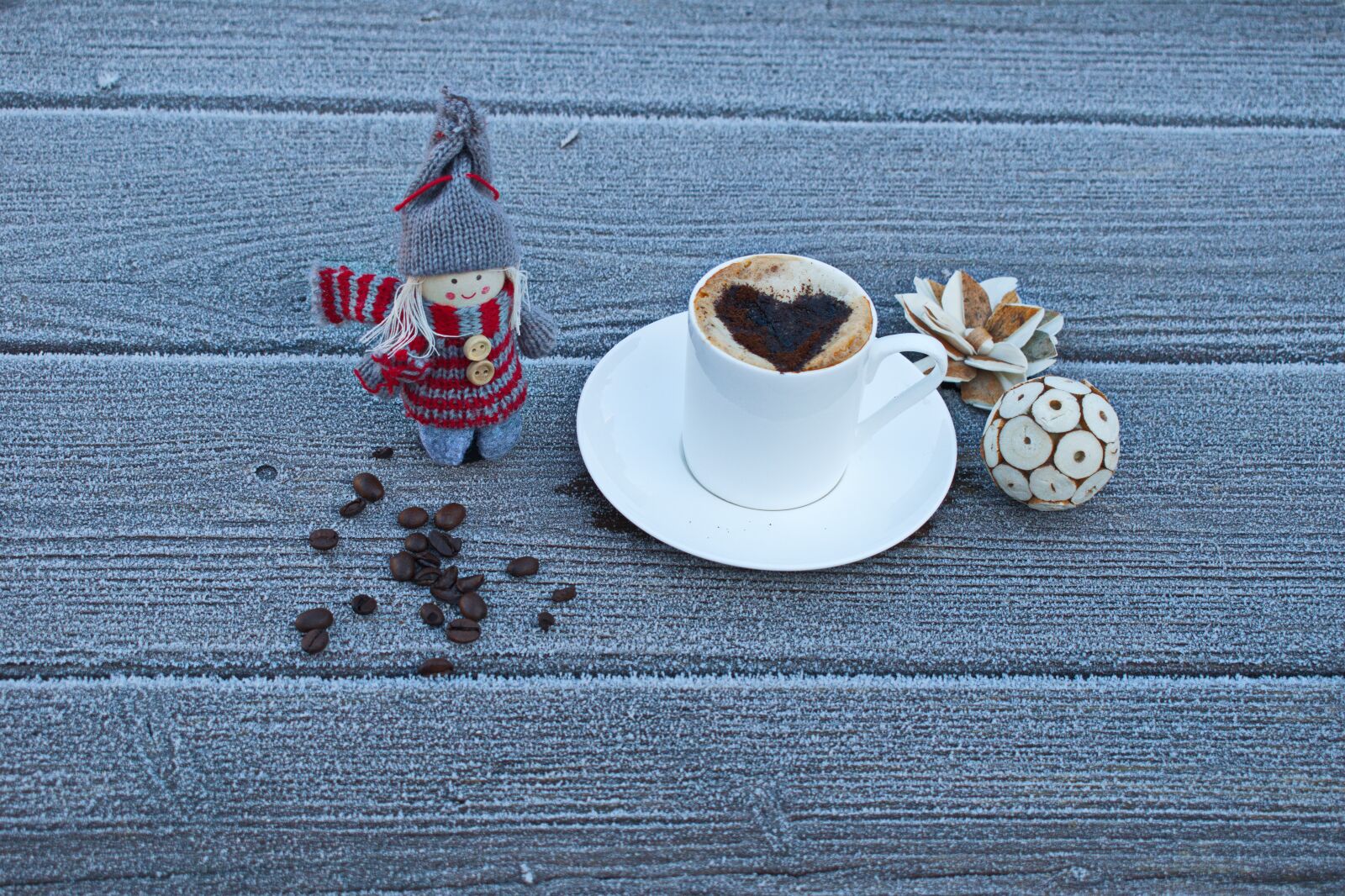 Nikon D3300 sample photo. A cold day, coffee photography