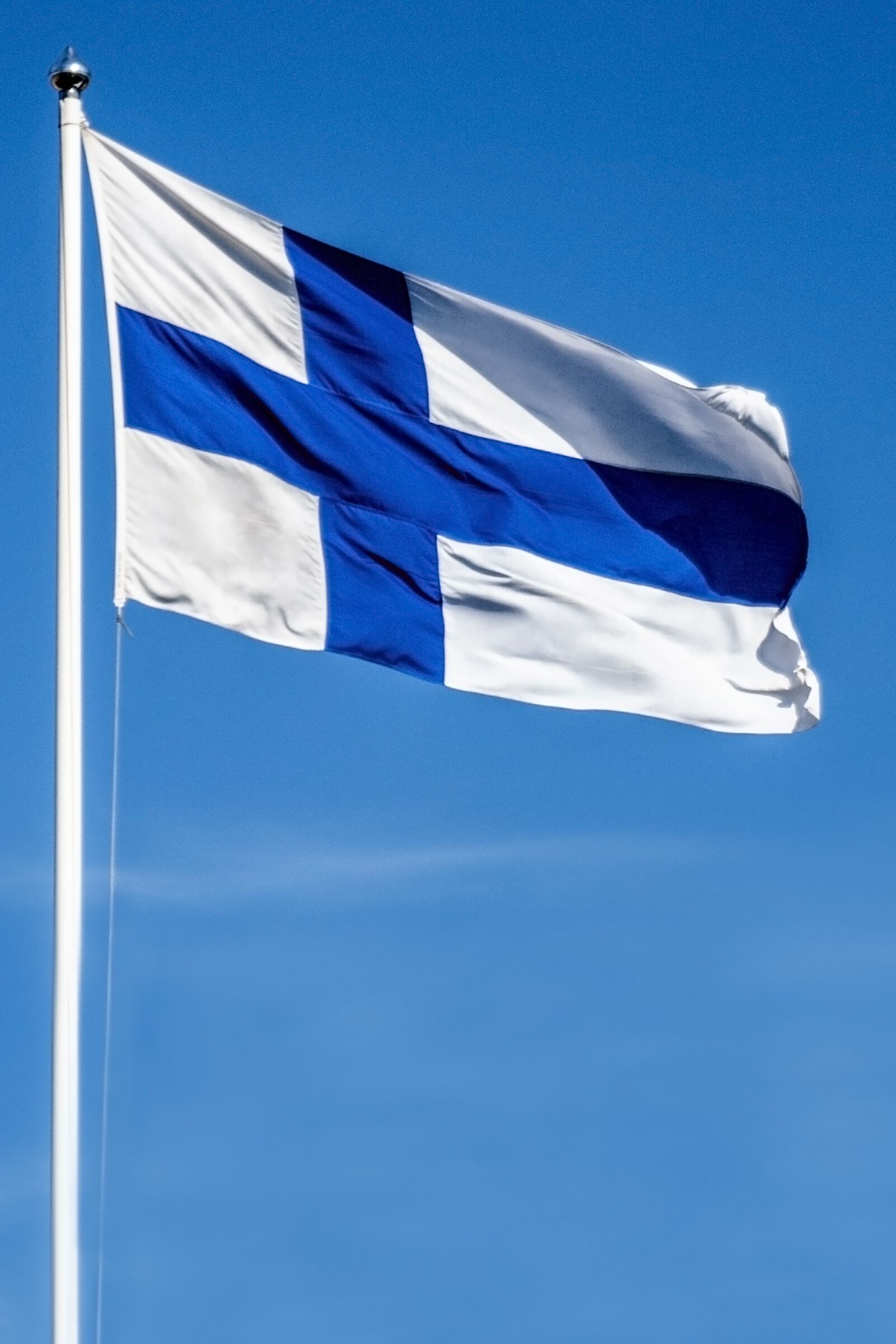 Nikon D80 sample photo. Flag of finland, flag photography