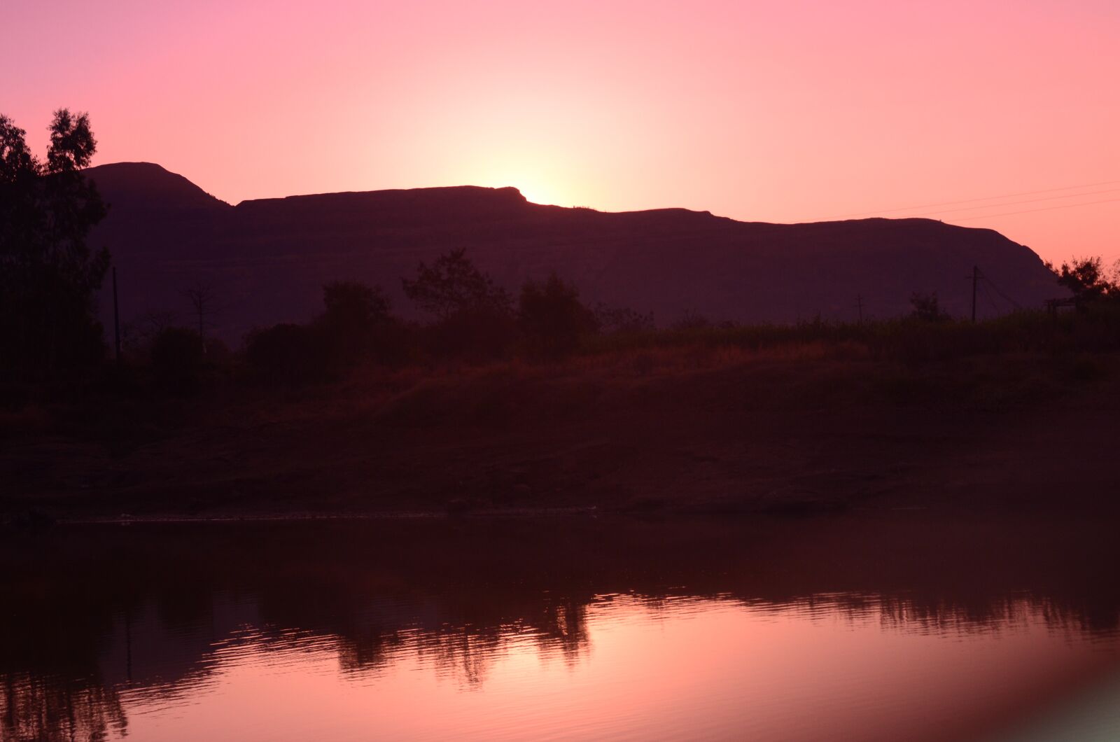 Nikon D5100 sample photo. Sun rise, lake, vally photography