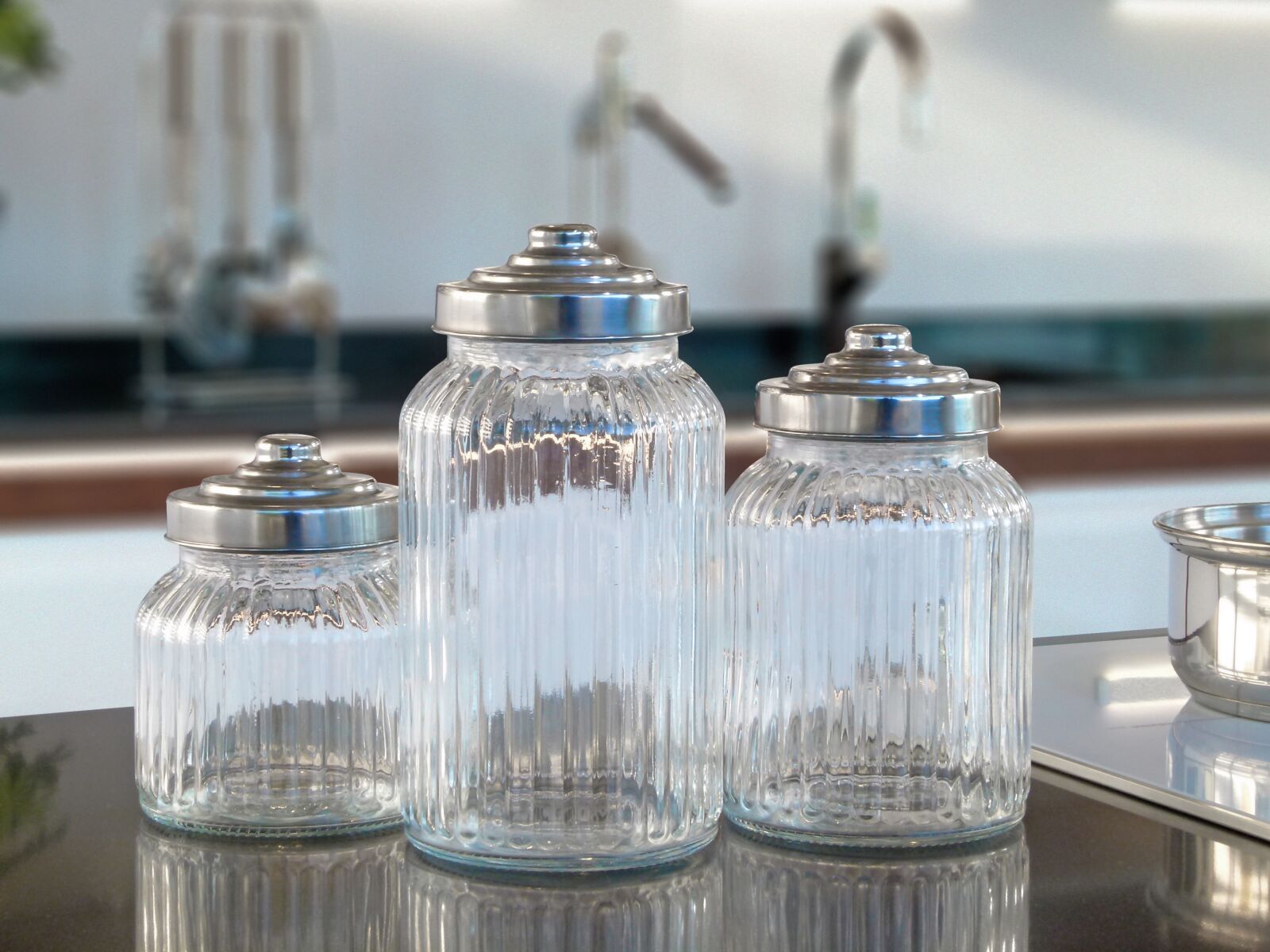 Panasonic Lumix DMC-FZ100 sample photo. Jars, kitchen, storage photography