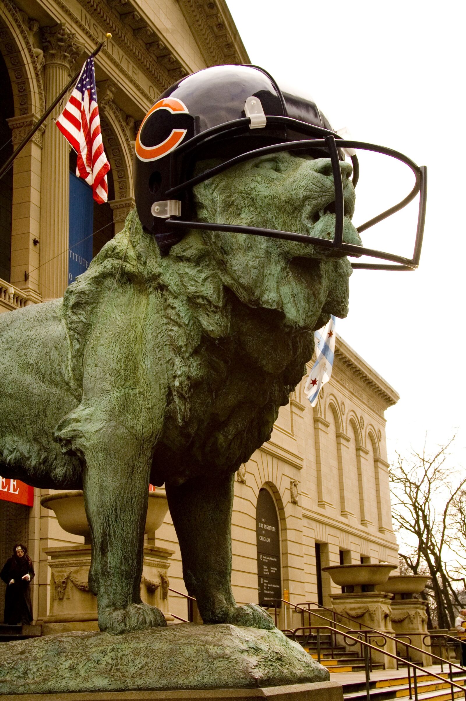 Nikon D70 sample photo. Chicago bears art museum photography