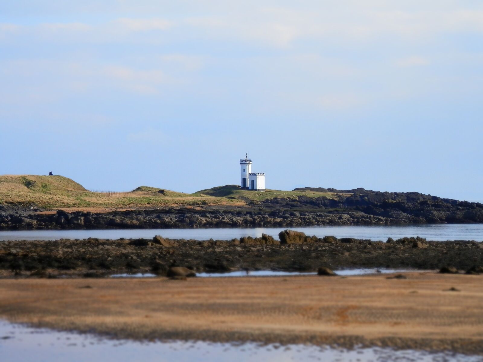 Olympus SZ-14 sample photo. Lighthouse, beach, water photography