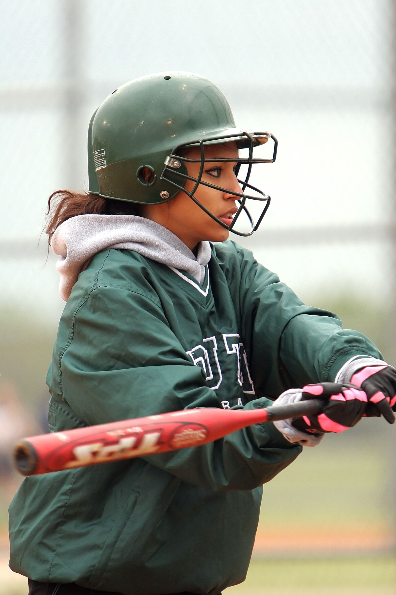 Canon EOS 20D sample photo. Softball, girls, batter photography