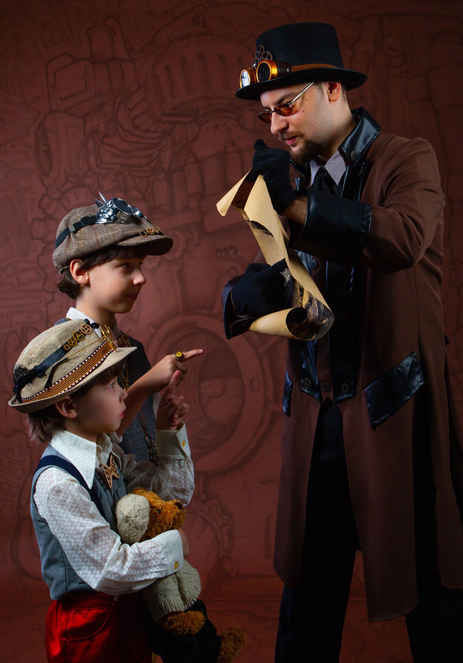 Canon EOS 5D Mark II sample photo. Steampunk, kids, man photography