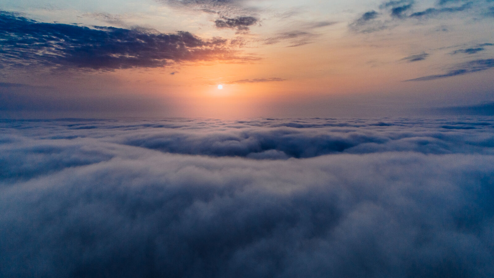DJI FC6310 sample photo. Sea, of, clouds, during photography