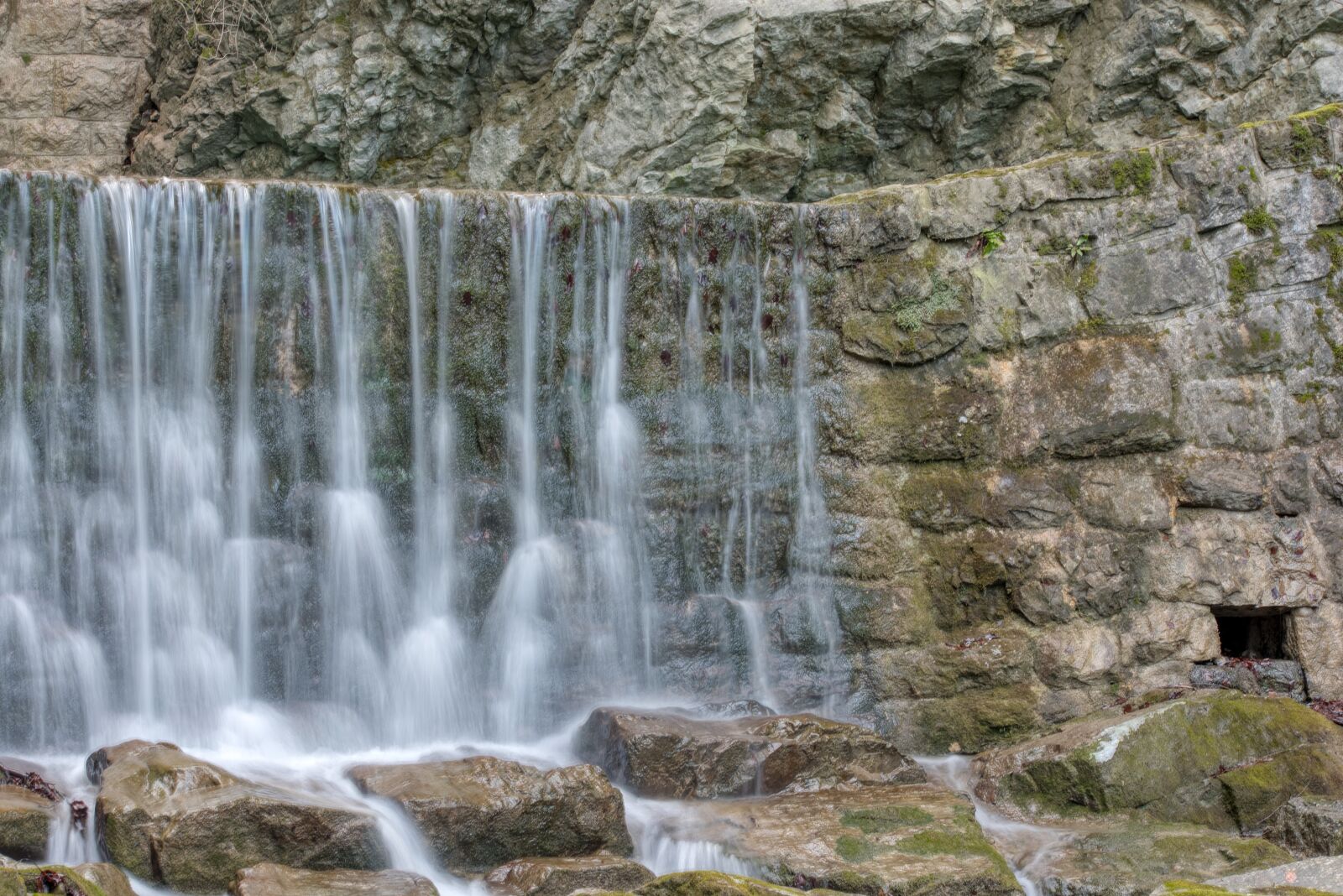 Nikon D750 sample photo. Waterfall, waters, rock photography