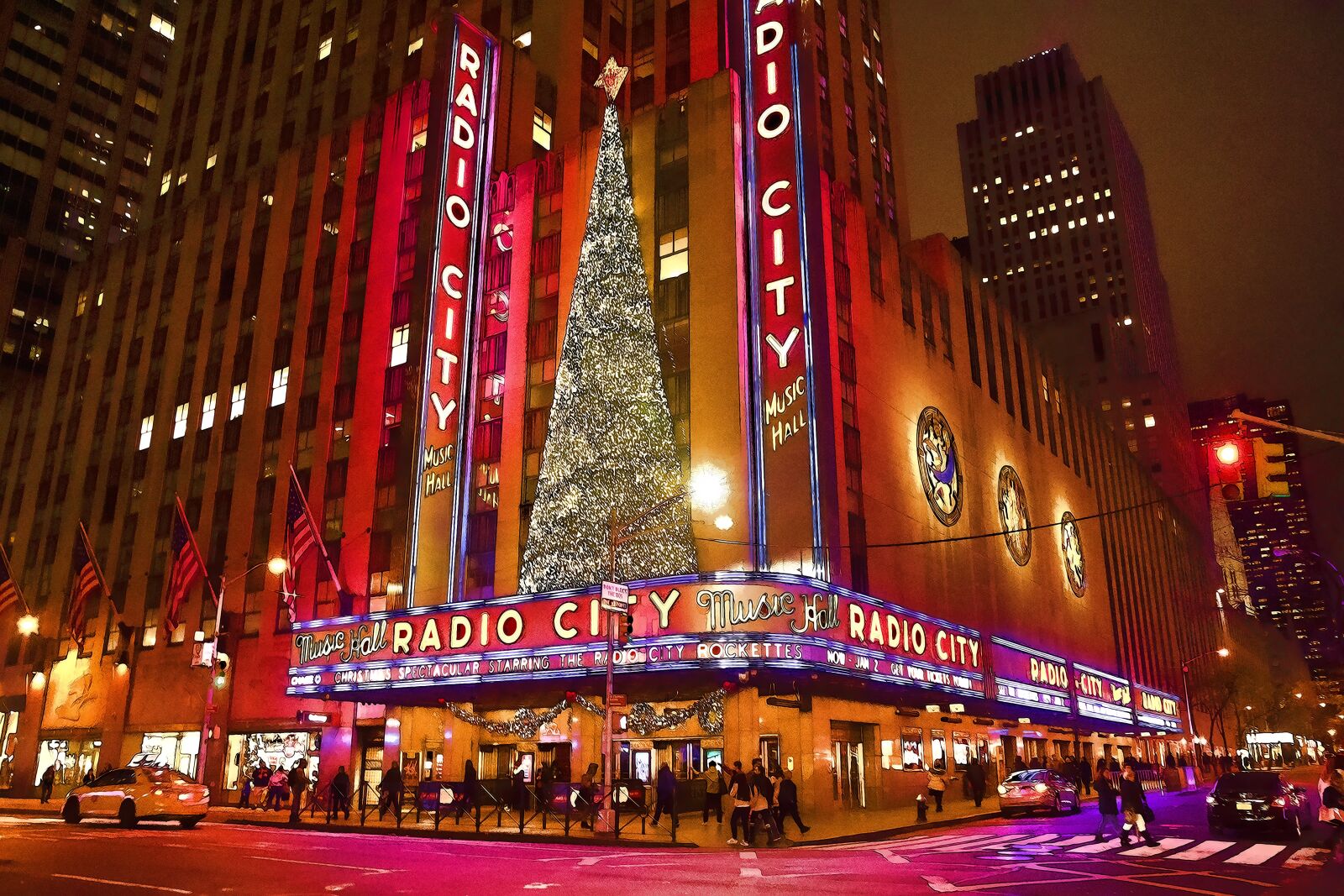 Nikon D7200 sample photo. Manhattan, radio city, buildings photography