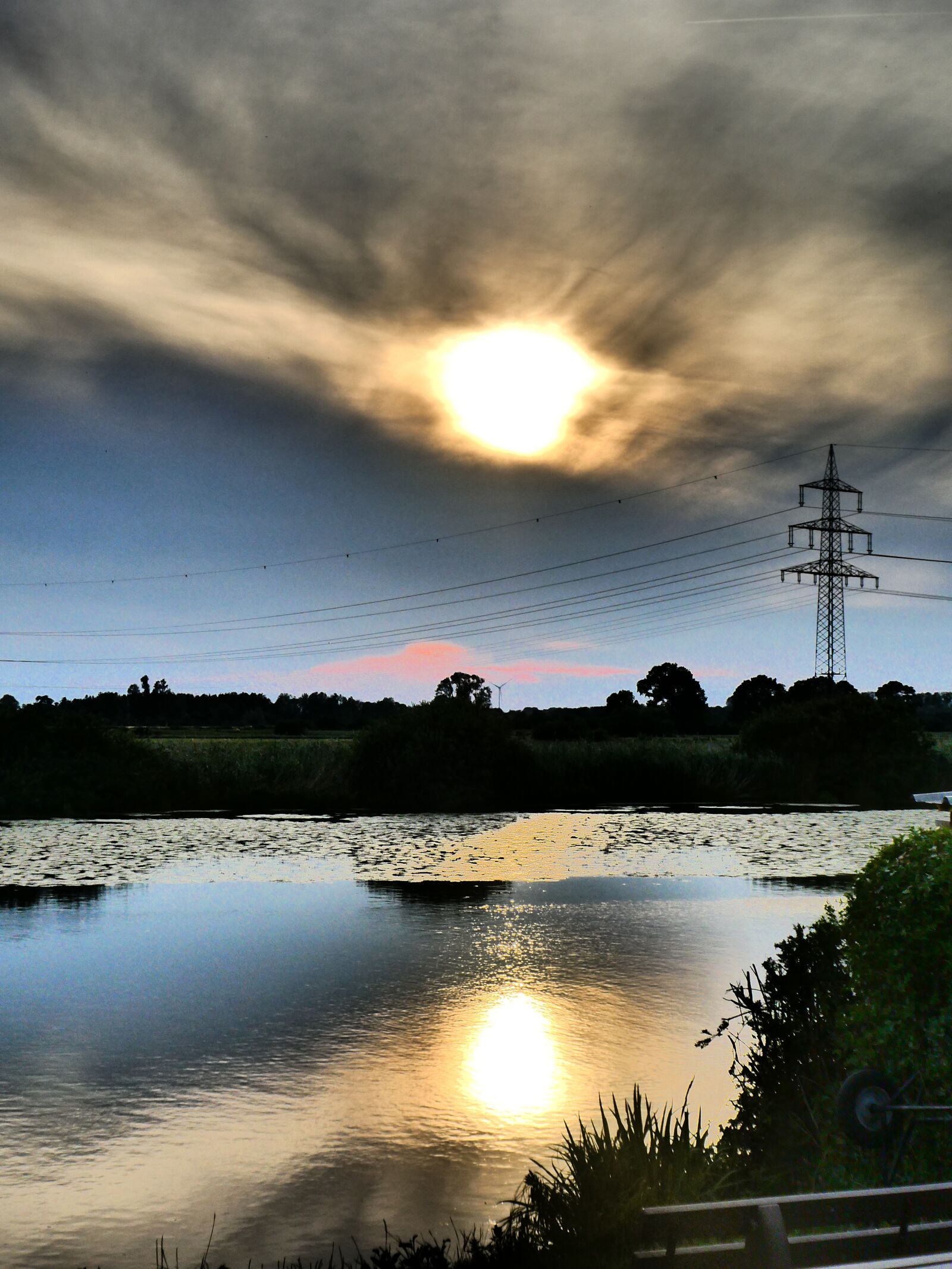 Panasonic DC-TZ91 sample photo. Sunset, river, sky photography