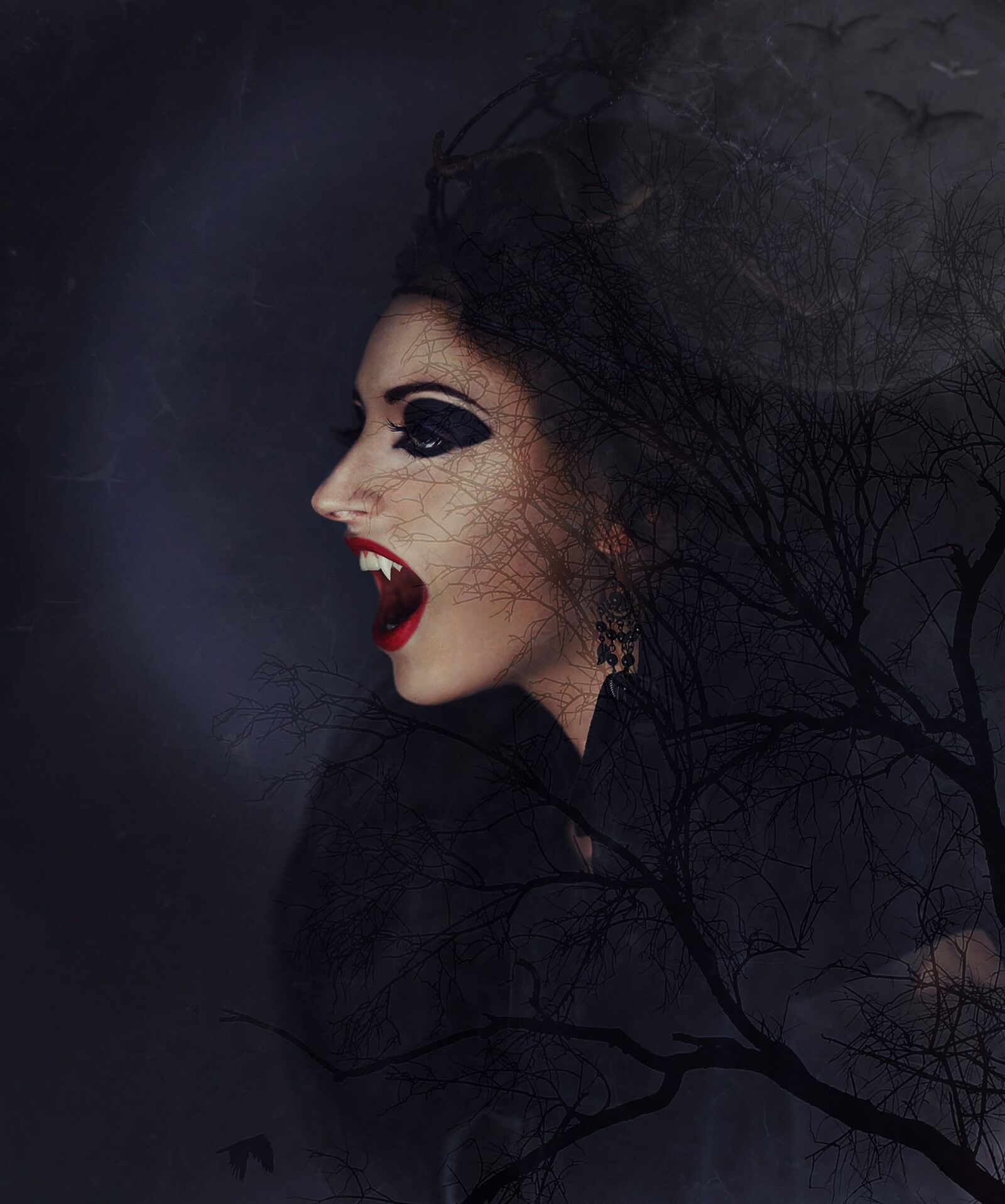 Canon EF-S 18-135mm F3.5-5.6 IS sample photo. Vampire, vampire woman, vampire photography