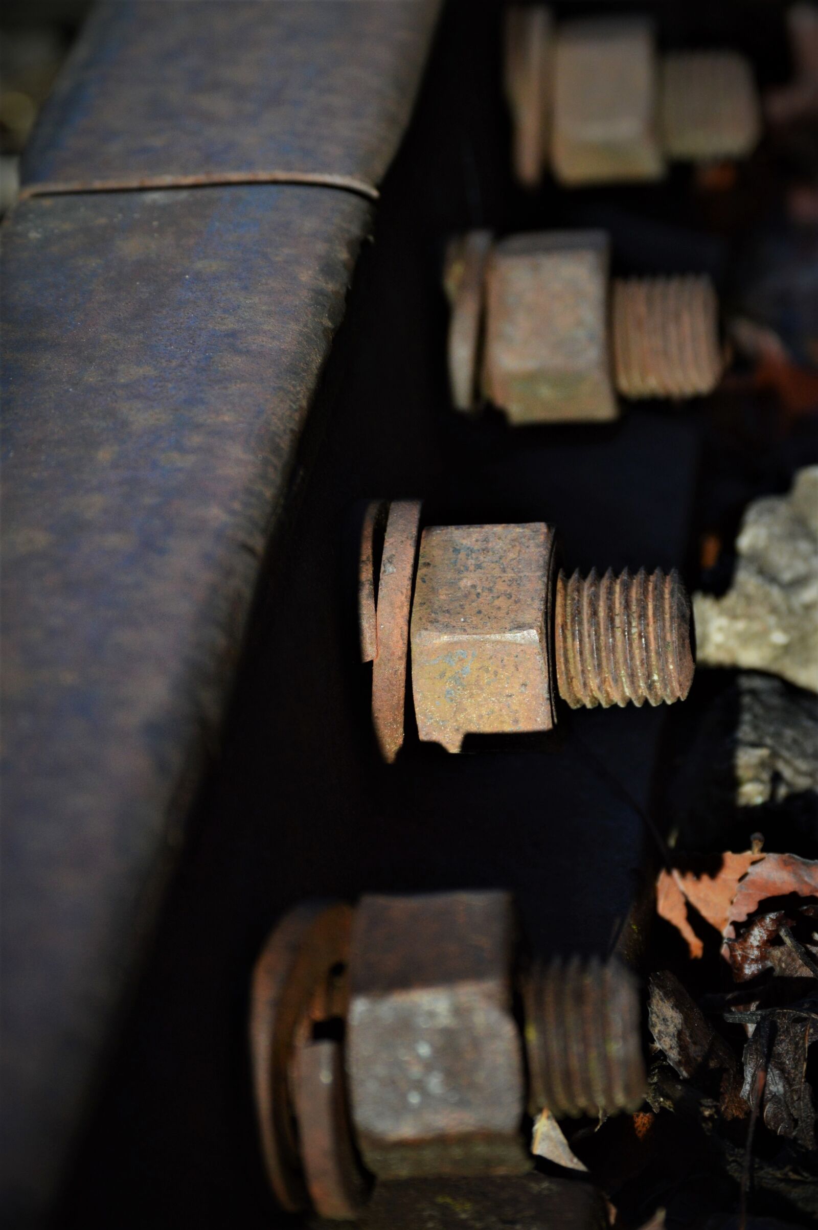 Nikon D3200 sample photo. Iron, vias, train photography