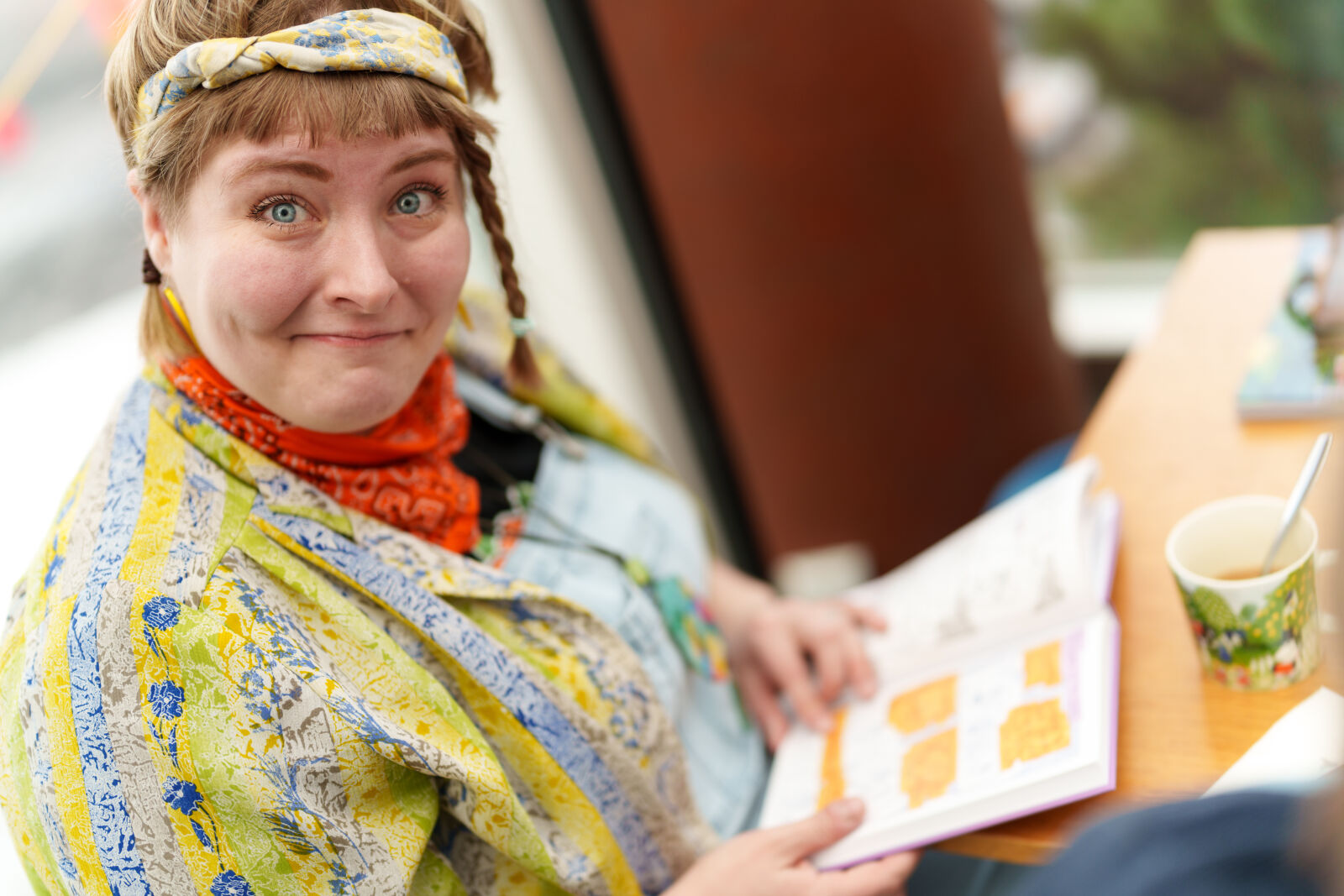 Sony a7R V sample photo. Artist reading photography