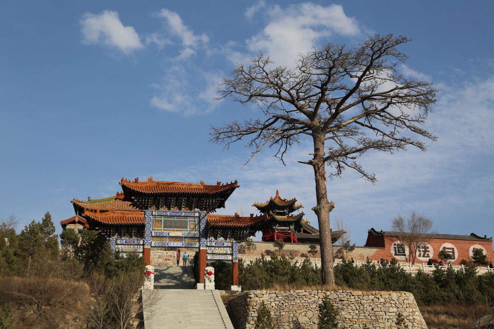 Canon EF 24-105mm F4L IS USM sample photo. Shanxi, temple, trees photography