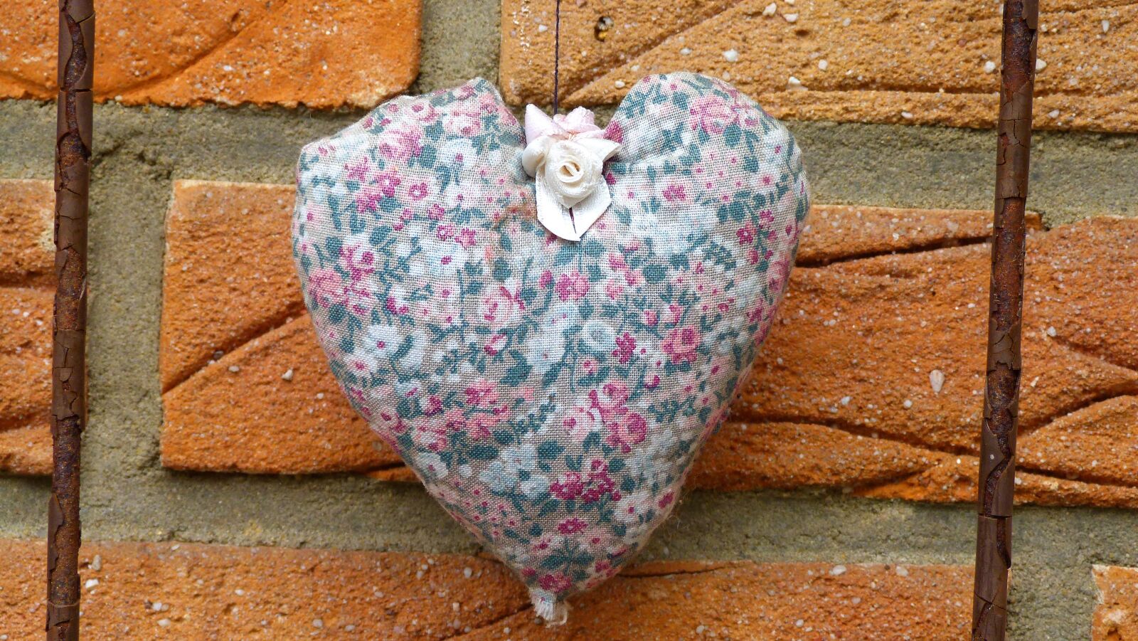 Panasonic Lumix DMC-FZ40 (Lumix DMC-FZ45) sample photo. Heart, deco, fabric photography