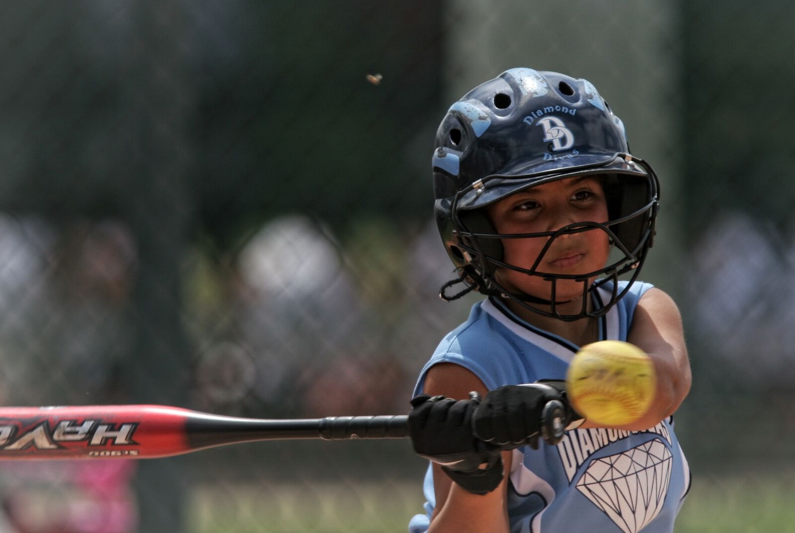 Canon EOS 20D sample photo. Softball, action, batter photography