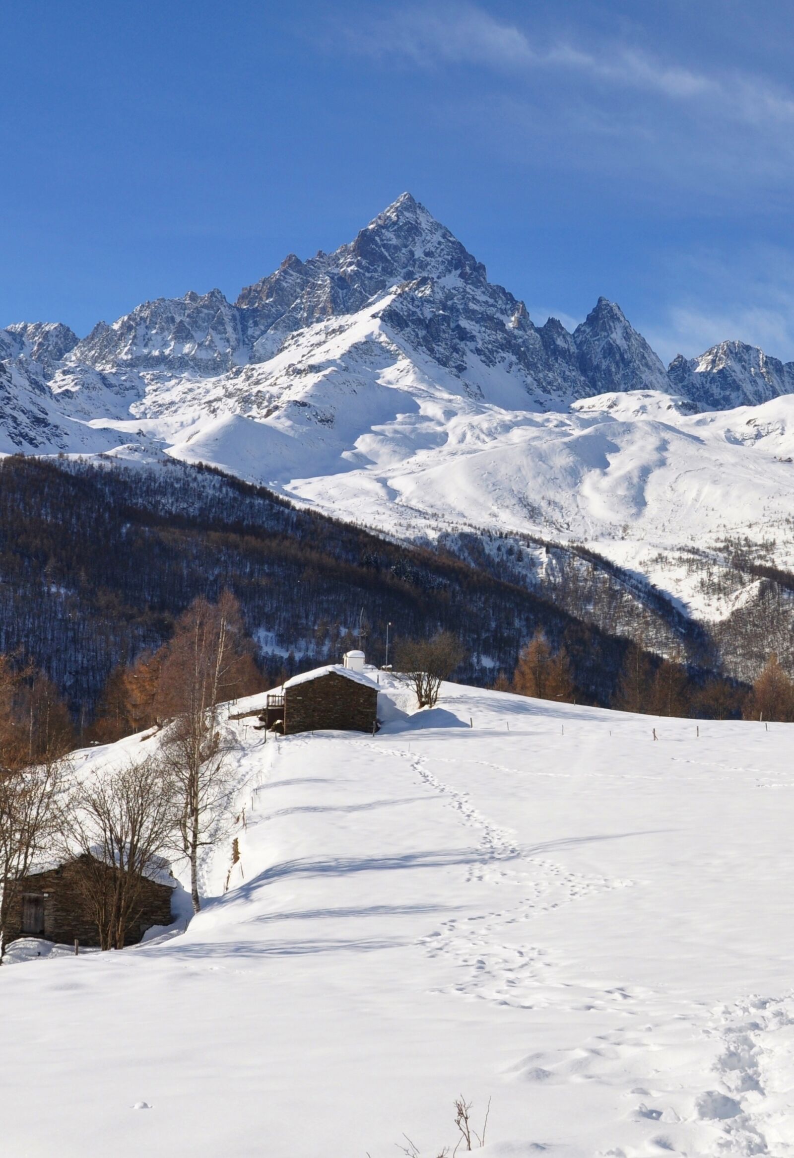 Nikon D5000 sample photo. Snow, winter, mountain photography