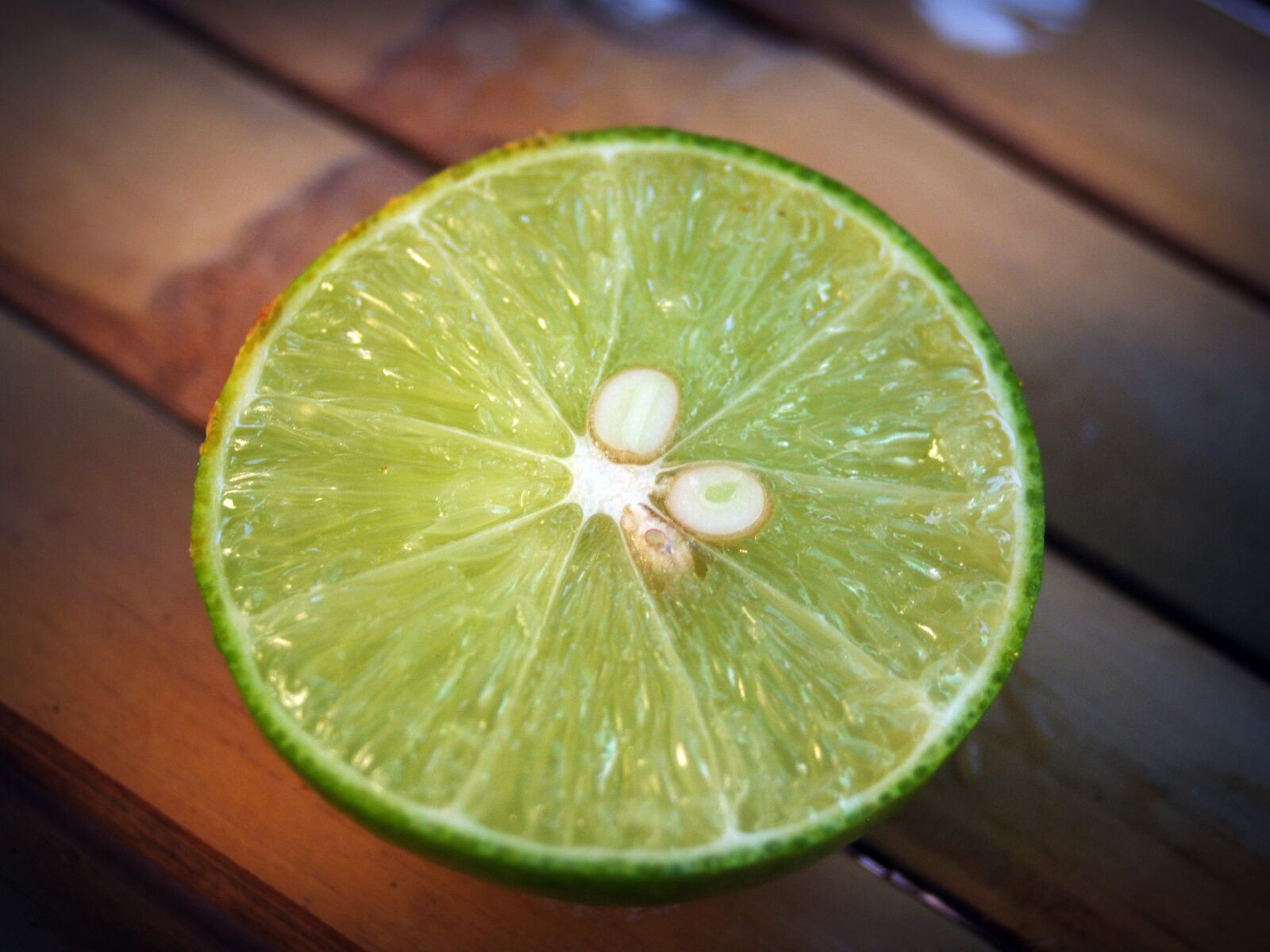Olympus E-300 (EVOLT E-300) sample photo. Lime, lemon, slice photography