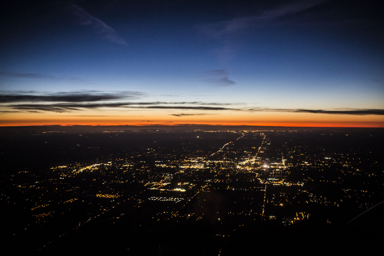 Canon EF 24-70mm F2.8L USM sample photo. Aerial, city, night, sky photography