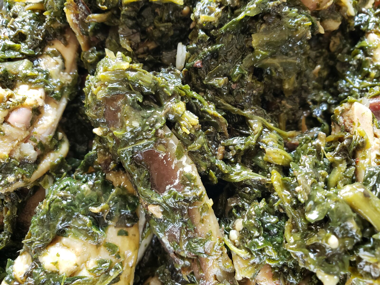 Samsung Galaxy S9 sample photo. Liberian potato greens stew photography