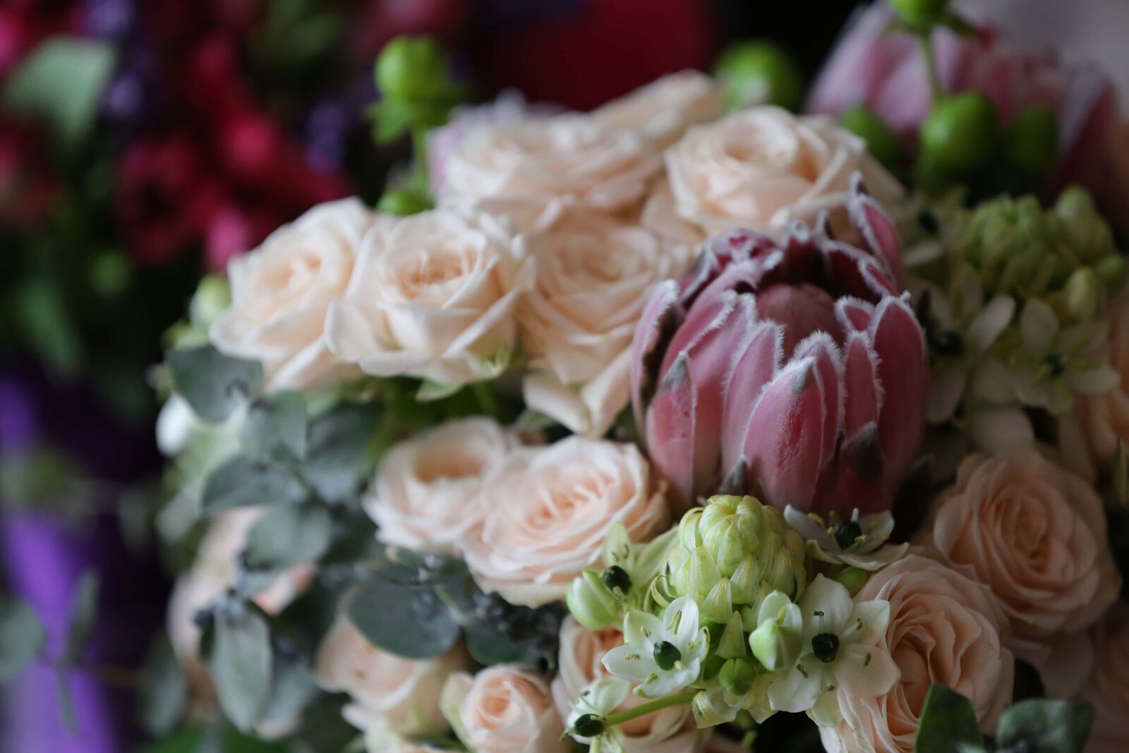 Canon EOS 5D Mark III sample photo. Pastel, pinkish, bouquet, arrangement photography