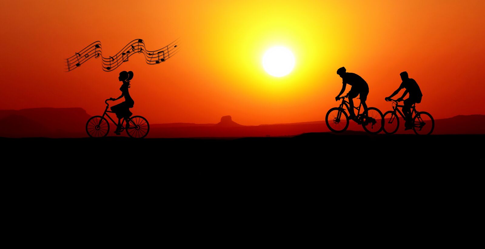 Panasonic Lumix DMC-FZ200 sample photo. Sunset, bicycles, woman photography