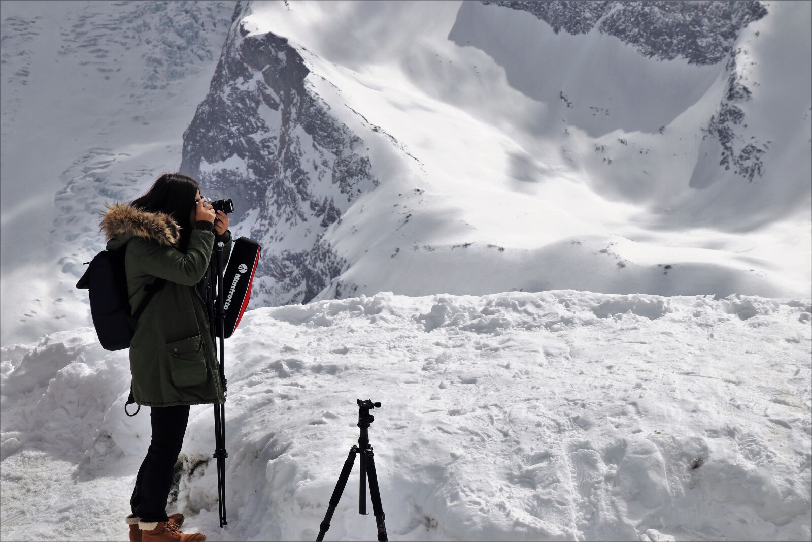 Canon EOS 80D sample photo. Girl, photography, snow photography