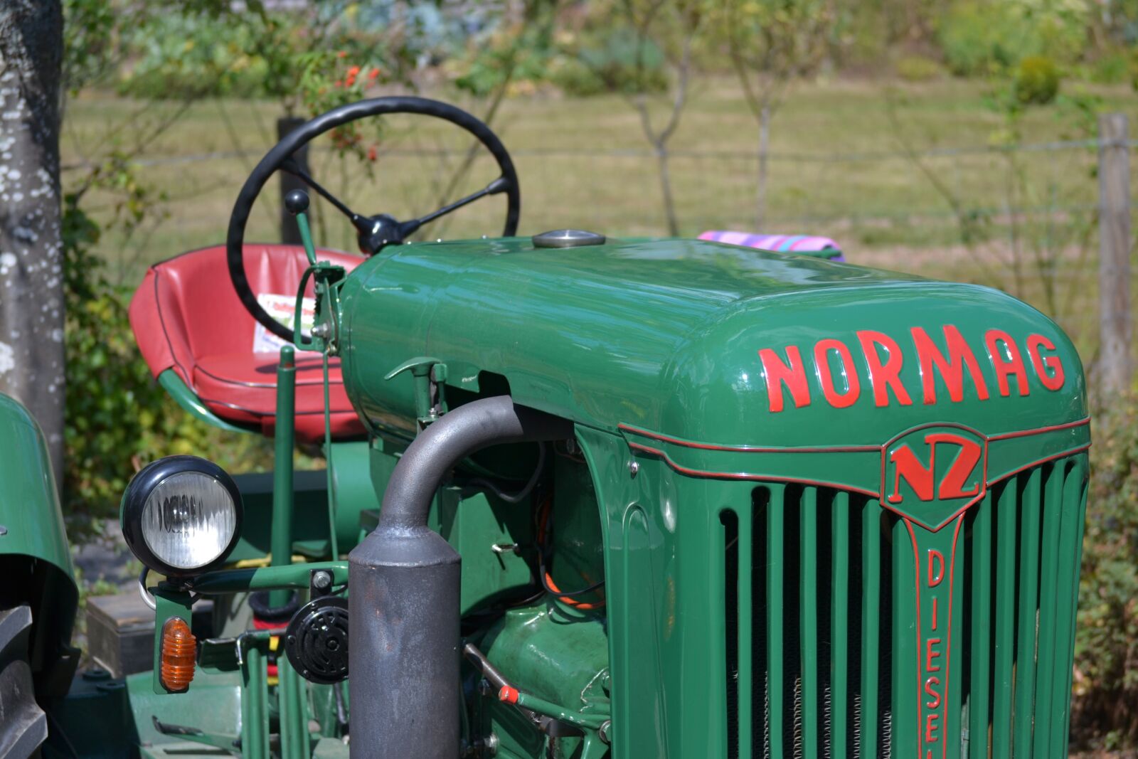 Nikon D3100 sample photo. Old tractor, normag, vintage photography