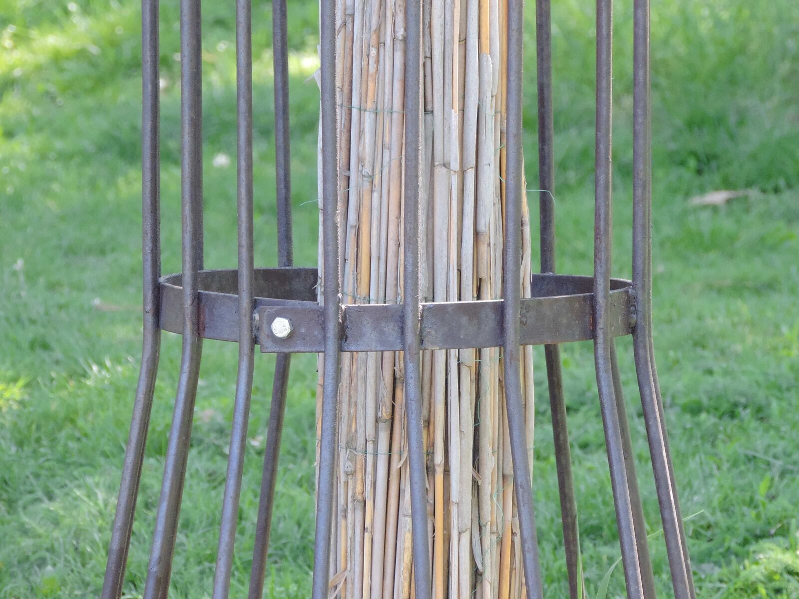 Nikon Coolpix P520 sample photo. Cage, cast iron, garden photography