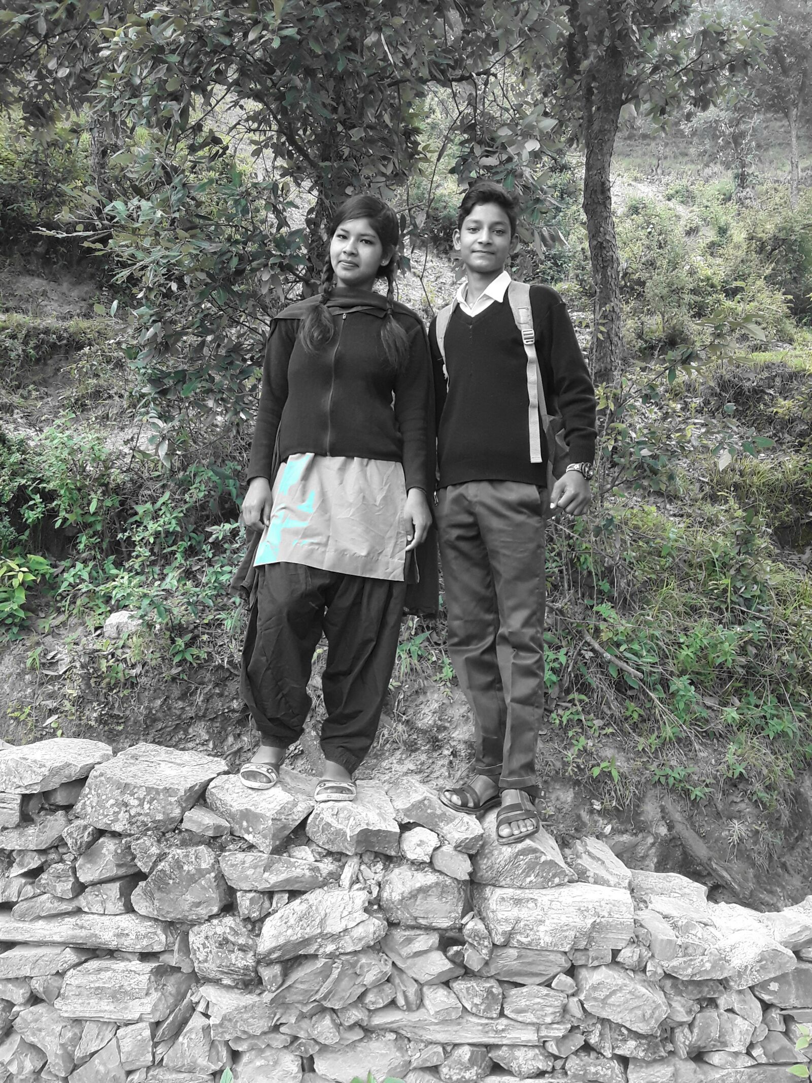 Samsung Galaxy J2 Core sample photo. School boy, uttarakhand boy photography