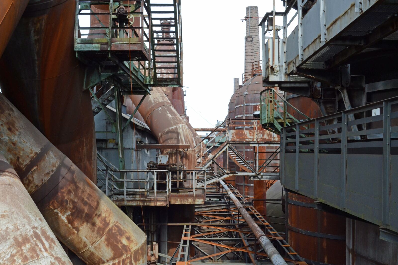 Nikon D3100 sample photo. Industrial archeology, iron, tubes photography