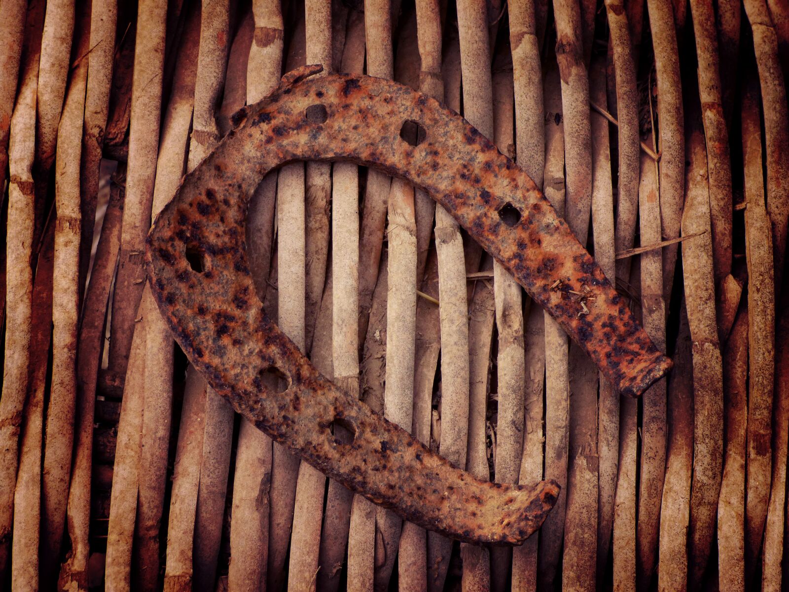 Panasonic Lumix DMC-FZ70 sample photo. Horseshoe, wicker, crafts photography