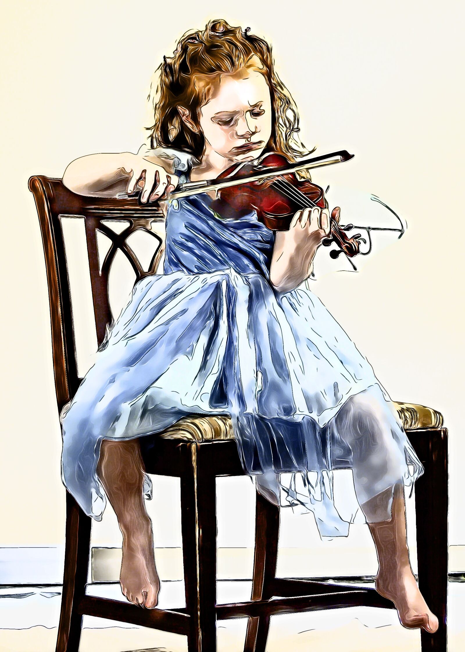 Sony Alpha DSLR-A100 sample photo. Violin, child, girl photography