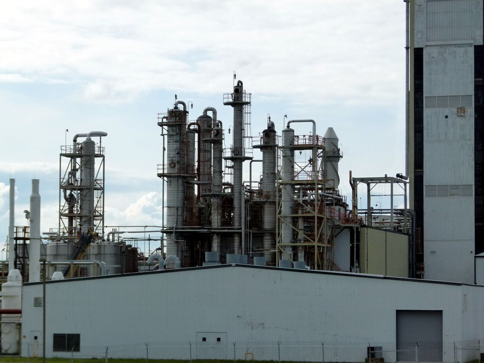 Panasonic Lumix DMC-FZ100 sample photo. Grain factory, industry, industrial photography