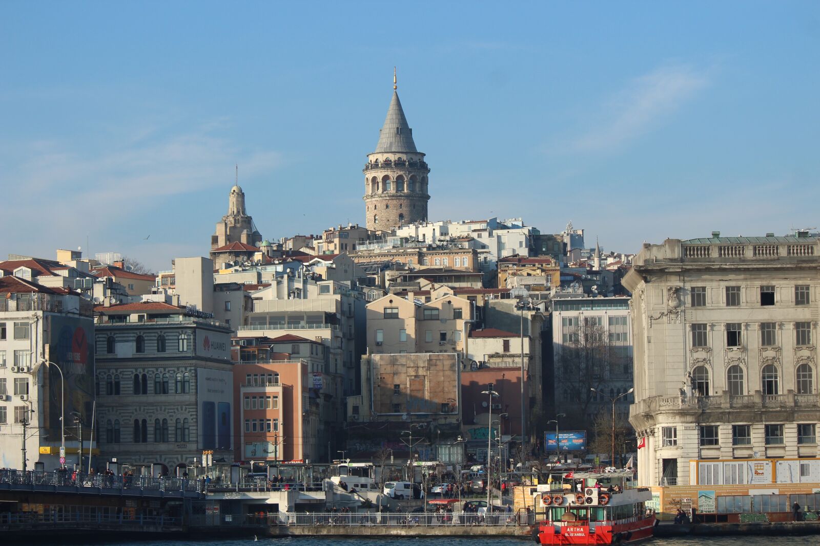 Canon EOS 1300D (EOS Rebel T6 / EOS Kiss X80) sample photo. Galata tower, galata, estuary photography
