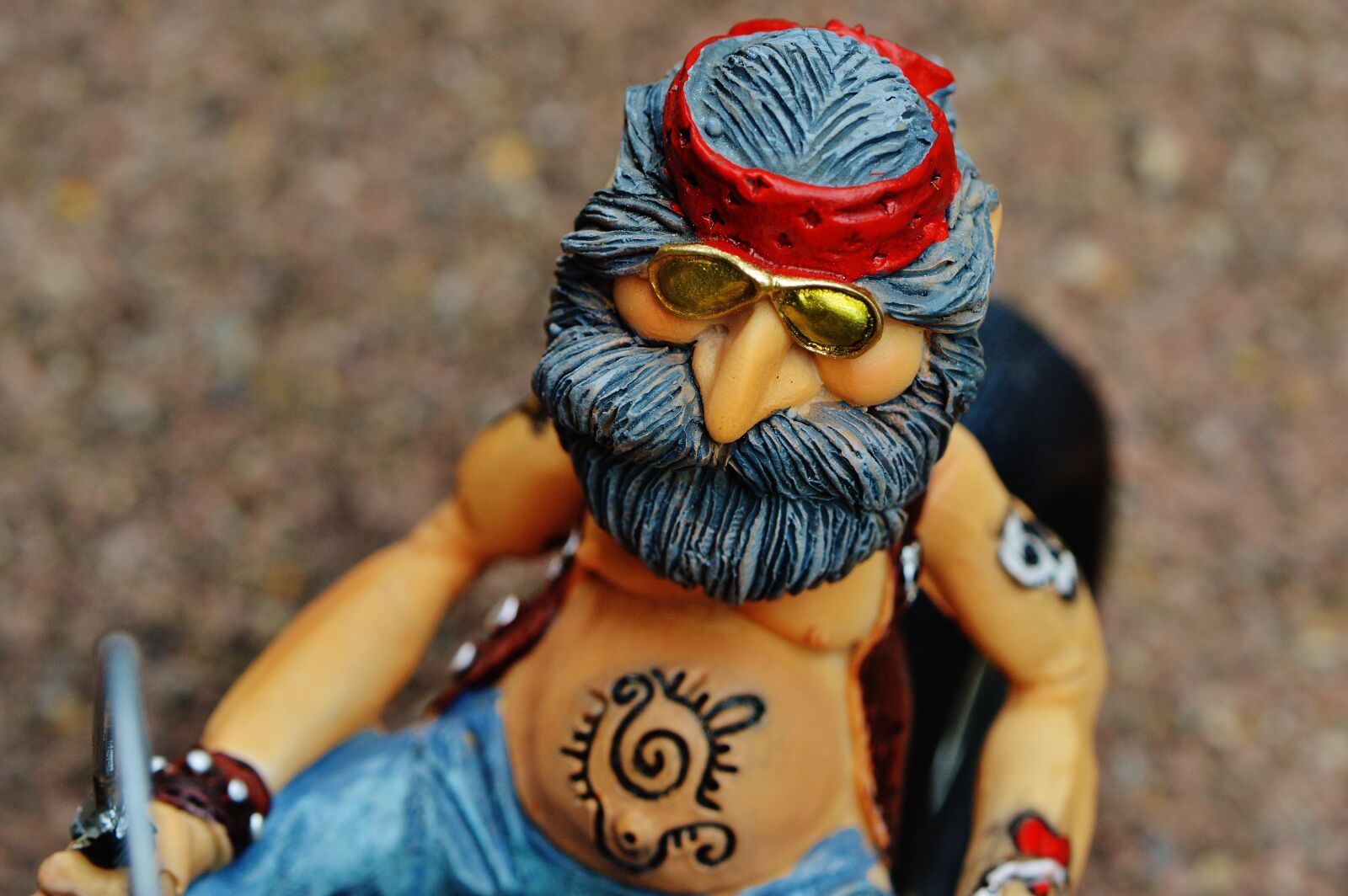 Nikon D3200 sample photo. Biker, bike, tattooed photography