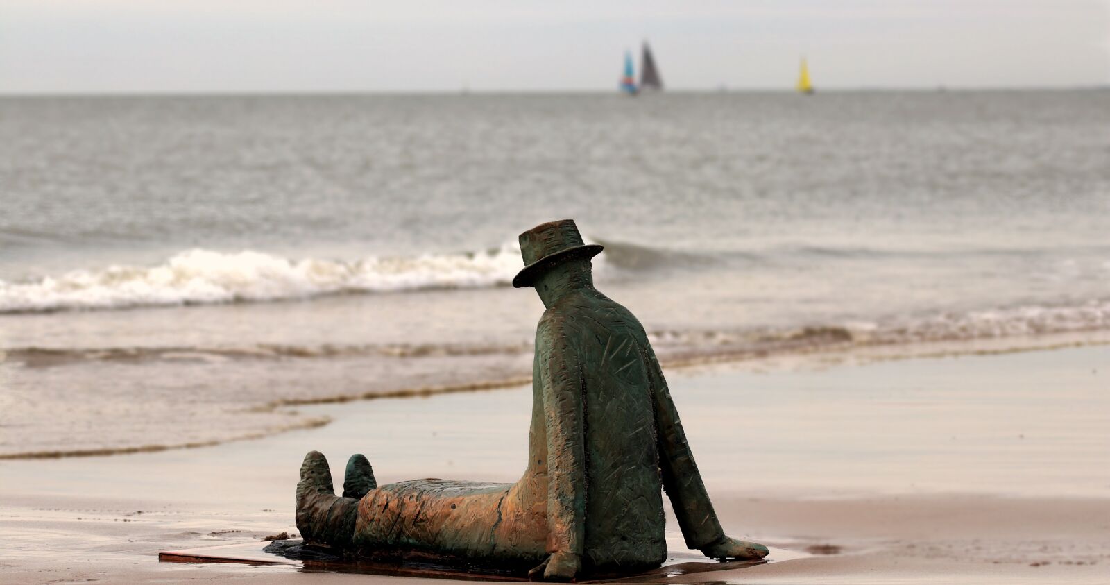 Canon EOS 80D sample photo. Belgium, statue, knokke photography
